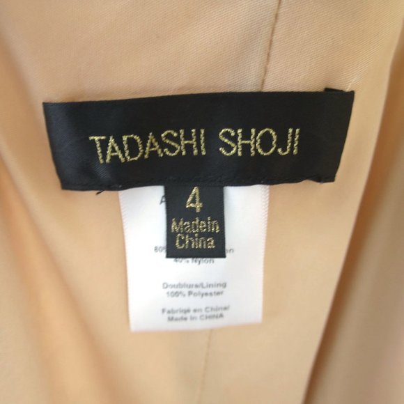 Tadashi Shoji Rose Motif Lace Sheath Dress Size 4 - Picture 10 of 11